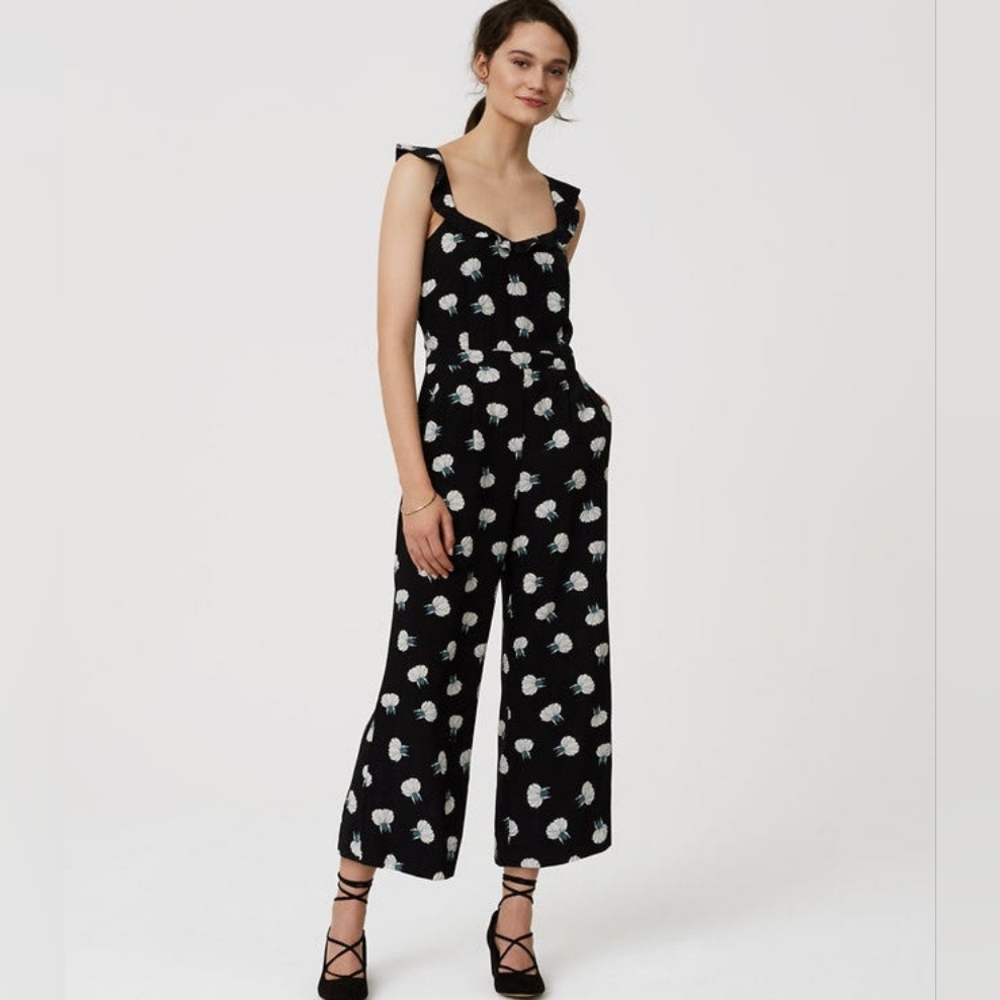 Loft floral jumpsuit